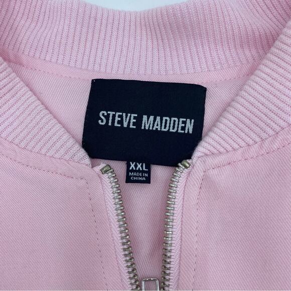 Steve Madden Woman’s Jacket XXL Bomber Lightweight Pink - Picture 7 of 10